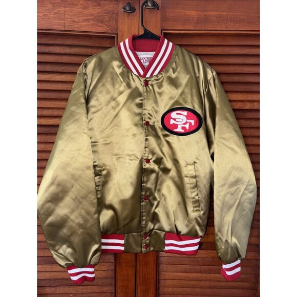 San Francisco 49ers Locker Line Bomber Jacket Size Medium M - Picture 1 of 8